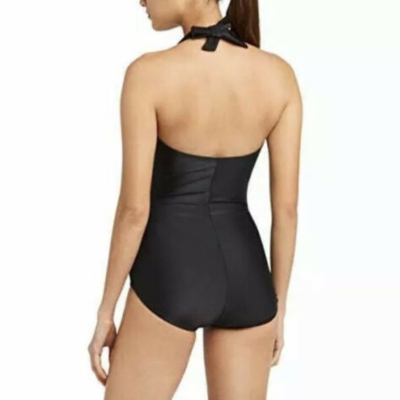 SPEEDO Women One Piece Halter Swimsuit - Picture 2 of 8
